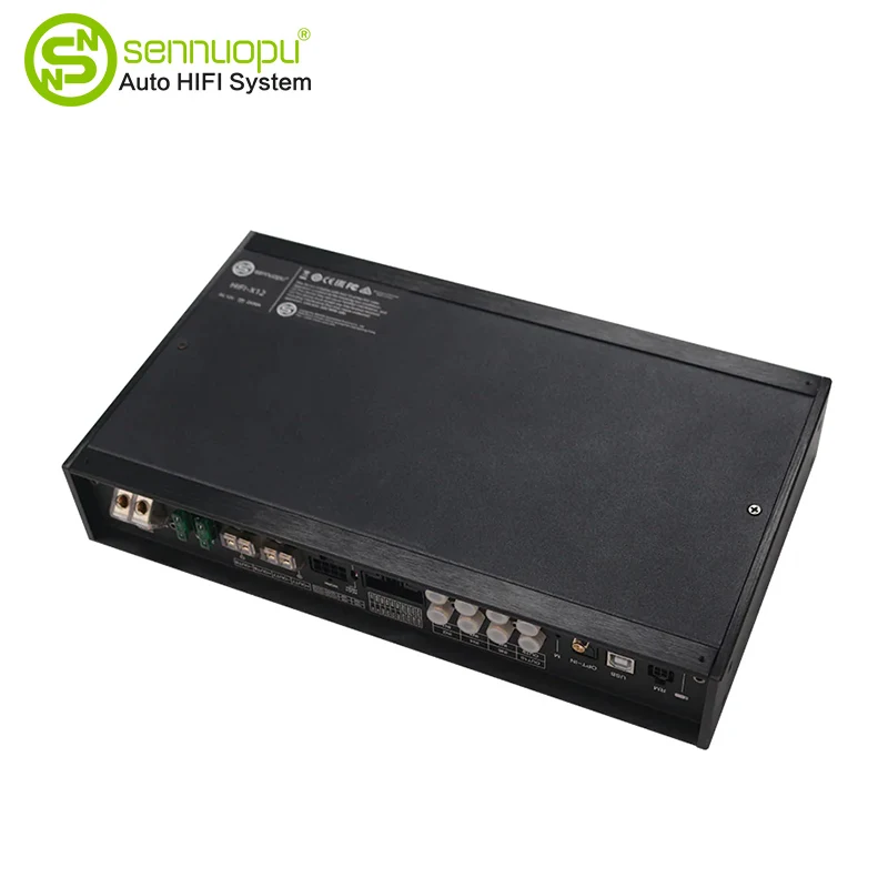 8-kanałowy wzmacniacz audio samochodu z 10-kanałowym DSP